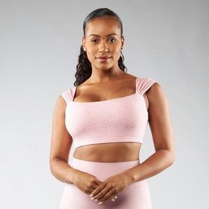 BuffBunny Aloe Sports Bra - Eden Print Pink